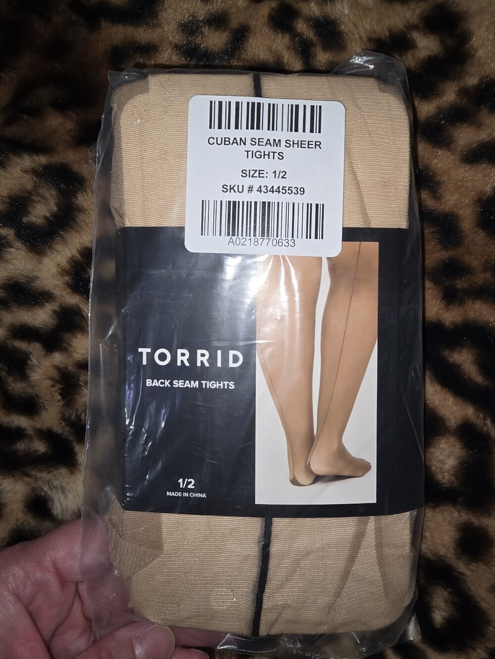 Torrid Backseam Tights Plus Size 1/2X